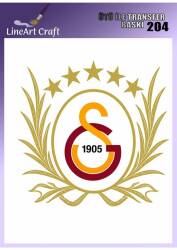 Galatasaray Desenli Kumaş Transfer Kağıdı LNT-K204 (20x20 cm) - Line Art