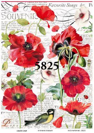 Gelincik Desenli Pirinç Dekopaj Model : 5825 - 1