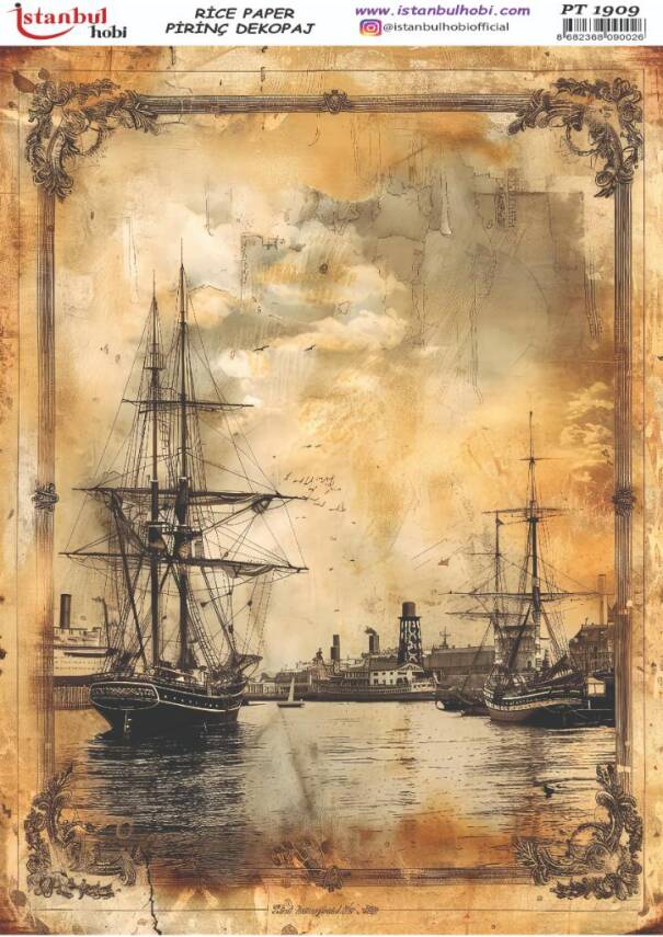 Gemi Desenli Pirinç Dekopaj Model : PT 1909 - 1
