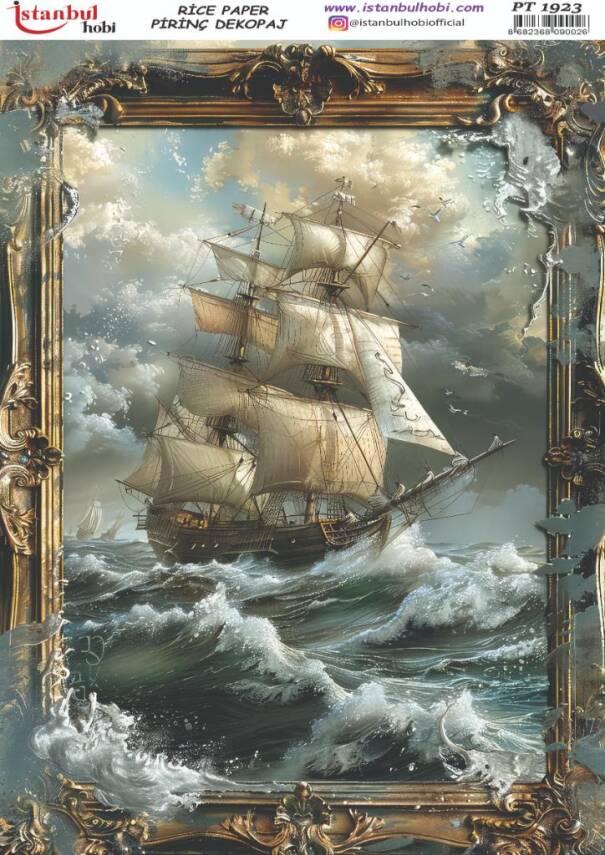 Gemi Desenli Pirinç Dekopaj Model : PT 1923 - 1