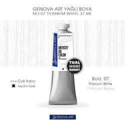 Genova Art 07 Titanium White (Titanyum Beyazı) Yağlı Boya 37 ml - Genova Art