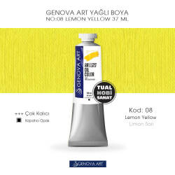 Genova Art 08 Lemon Yellow (Limon Sarısı) Yağlı Boya 37 ml - Genova Art