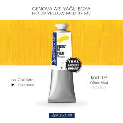 Genova Art 09 Yellow Med (Orta Sarı) Yağlı Boya 37 ml - Genova Art