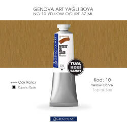 Genova Art 10 Yellow Ochre (Toprak Sarı) Yağlı Boya 37 ml - Genova Art