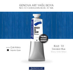 Genova Art 13 Cerulean Blue (Koyu Gök Mavi) Yağlı Boya 37 ml - Genova Art
