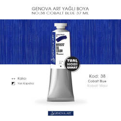 Genova Art 38 Cobalt Blue (Kobalt Mavi) Yağlı Boya 37 ml - Genova Art