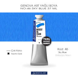 Genova Art 46 Sky Blue (Gökyüzü Mavisi) Yağlı Boya 37 ml - Genova Art