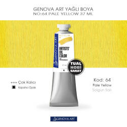 Genova Art 64 Pale Yellow (Solgun Sarı) Yağlı Boya 37 ml - Genova Art
