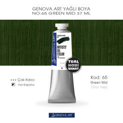 Genova Art 65 Green Mid (Orta Yeşil) Yağlı Boya 37 ml - Genova Art
