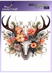 Geyik Desenli Kumaş Transfer Kağıdı LNT-K158 (20x20 cm) - Line Art