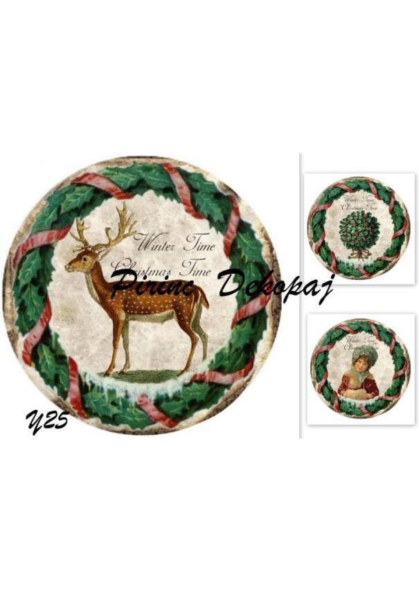 Geyik Desenli Pirinç Dekopaj Model : Y025 - 1