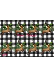 Geyik Desenli Pirinç Dekopaj Model : Y054 - Line Art