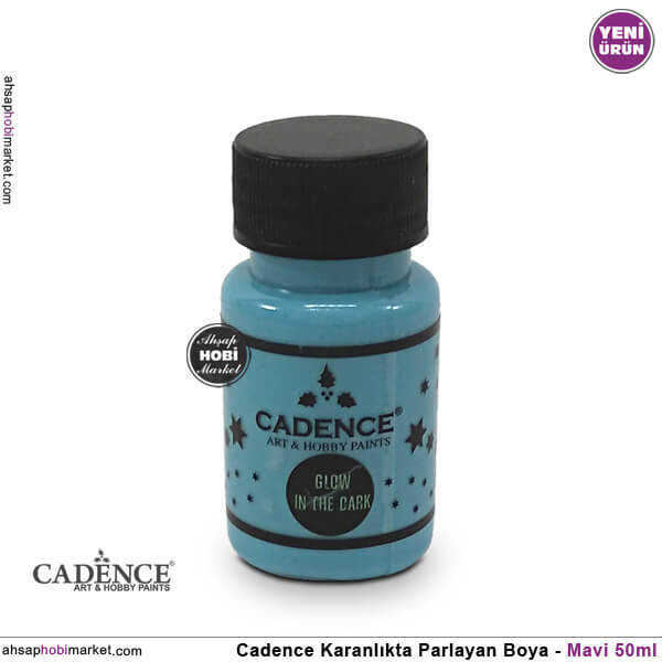 Glow in the Dark Mavi Fosforlu Boya 50ml - 1