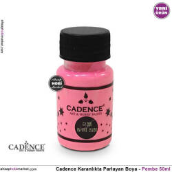 Glow in the Dark Pembe Fosforlu Boya 50ml - Cadence