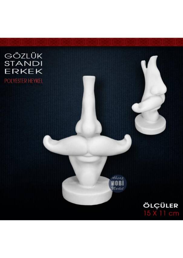 Gözlük Tutucu Modern Adam (15x11 cm) Ham Polyester - 1