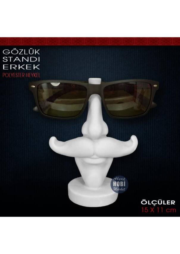 Gözlük Tutucu Modern Adam (15x11 cm) Ham Polyester - 2