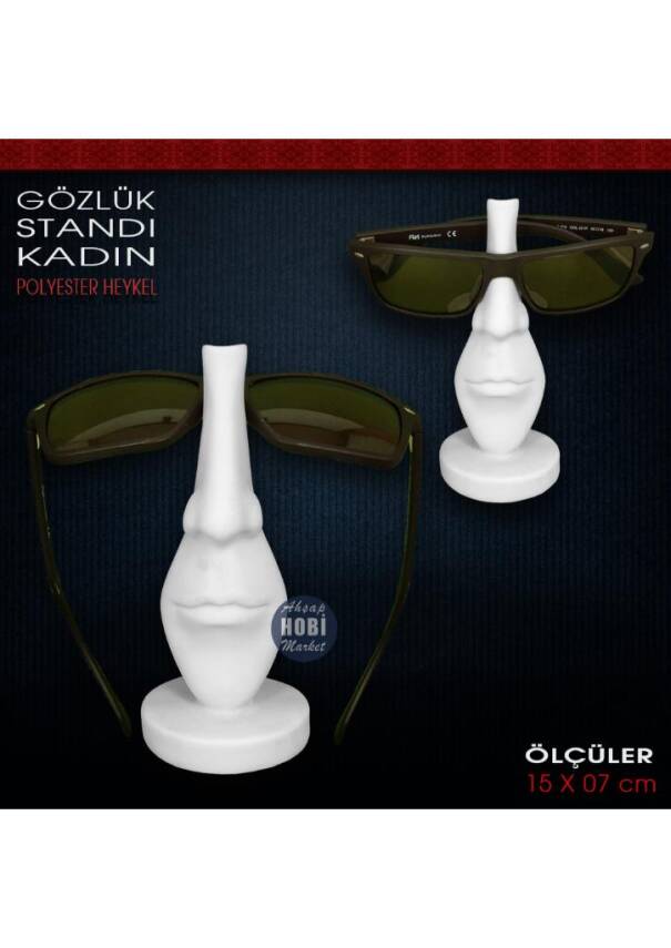 Gözlük Tutucu Modern Kadın (15x7 cm) Ham Polyester - 1