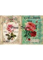 Gül Desenli Pirinç Dekopaj Model : 1478 - Line Art