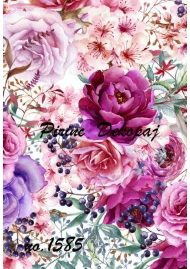 Gül Desenli Pirinç Dekopaj Model : 1585 - 1
