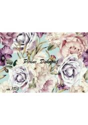 Gül Desenli Pirinç Dekopaj Model : 1813 - Line Art