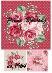 Gül Desenli Pirinç Dekopaj Model : 1964 - Line Art