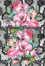 Gül Desenli Pirinç Dekopaj Model : 2500 - Line Art