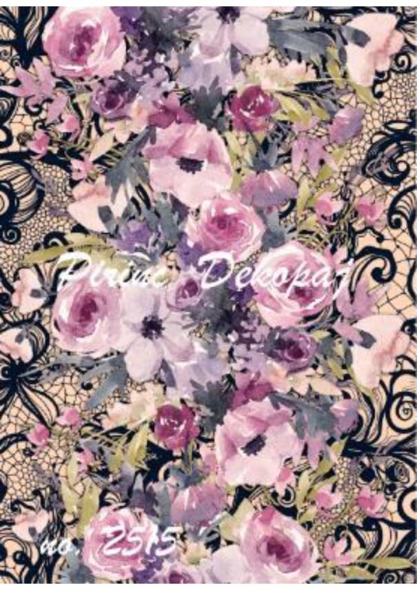 Gül Desenli Pirinç Dekopaj Model : 2515 - 1