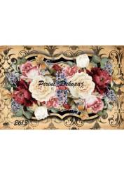 Gül Desenli Pirinç Dekopaj Model : 2613 - Line Art