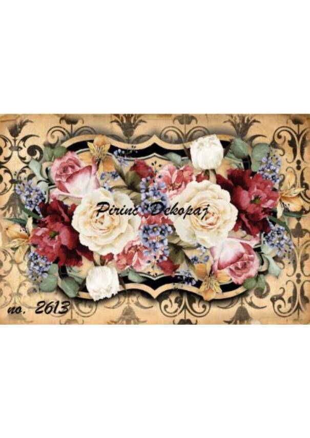 Gül Desenli Pirinç Dekopaj Model : 2613 - 1