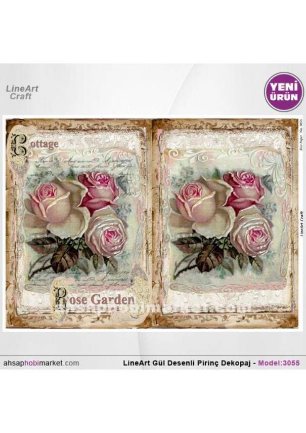 Gül Desenli Pirinç Dekopaj Model : 3055 - 1