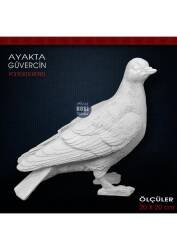 Güvercin Biblo Ayakta (20x20 cm) Ham Polyester - Tual Hobi Sanat (1)