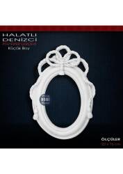 Halatlı Denizci Çerçeve Küçük Boy (22X16cm) Ham Polyester - Tual Hobi Sanat