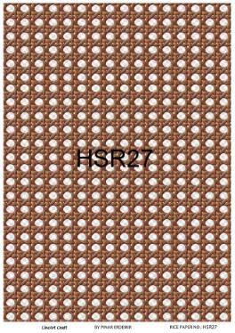 Hasır Desenli Pirinç Dekopaj Model: HSR27 - 1