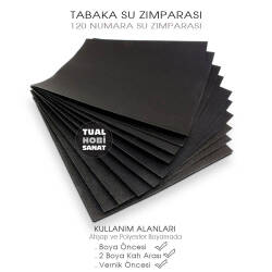 Helberg Su Zımparası 120 Numara (28x23 cm) - Tual Hobi Sanat