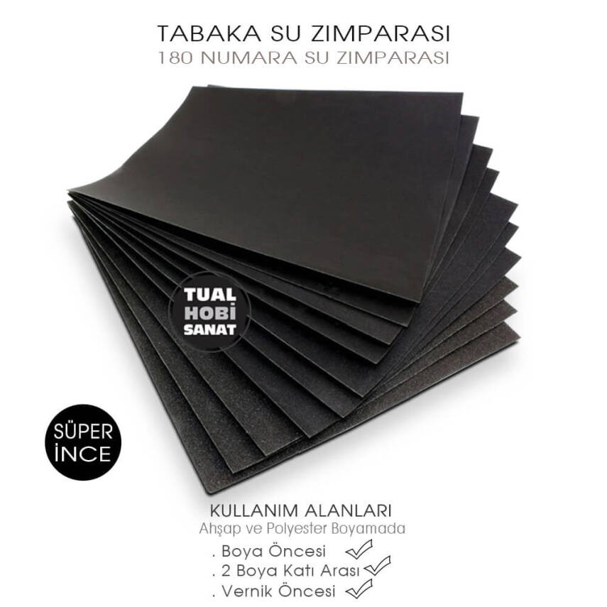 Helberg Su Zımparası 180 Numara (28x23 cm) Süper İnce - 1