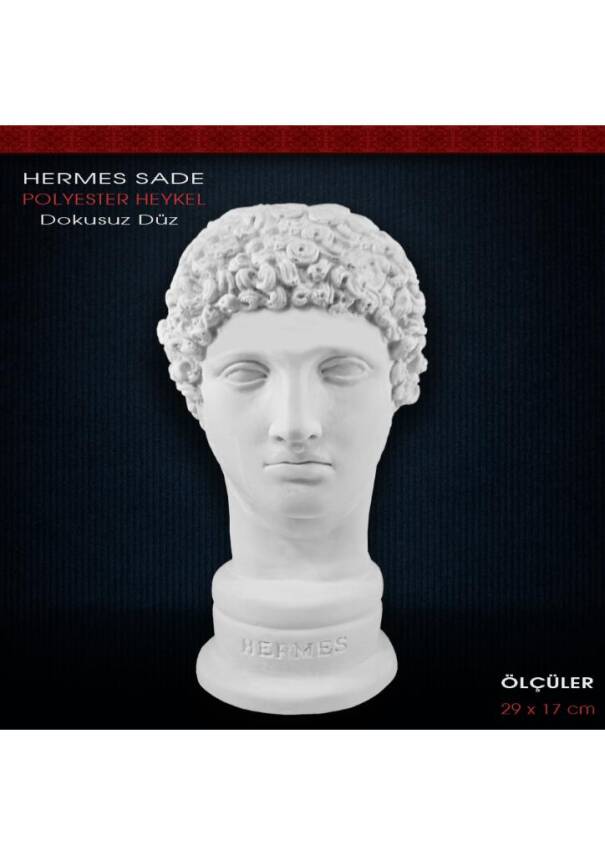 Hermes Heykeli Dokusuz (29x17cm) Ham Polyester - 1