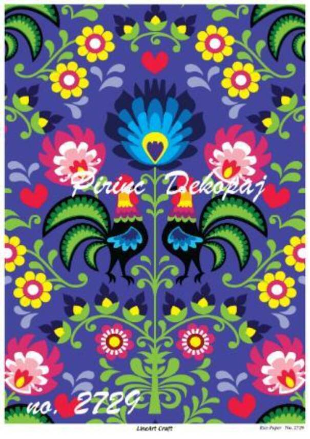 Horoz Desenli Pirinç Dekopaj Model : 2729 - 1