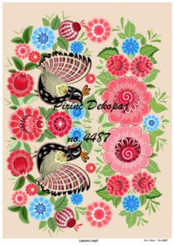 Horoz Desenli Pirinç Dekopaj Model : 4487 - 1