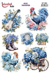 Horoz Desenli Sulu Transfer Kağıdı STI-860 - Tual Hobi Craft İst