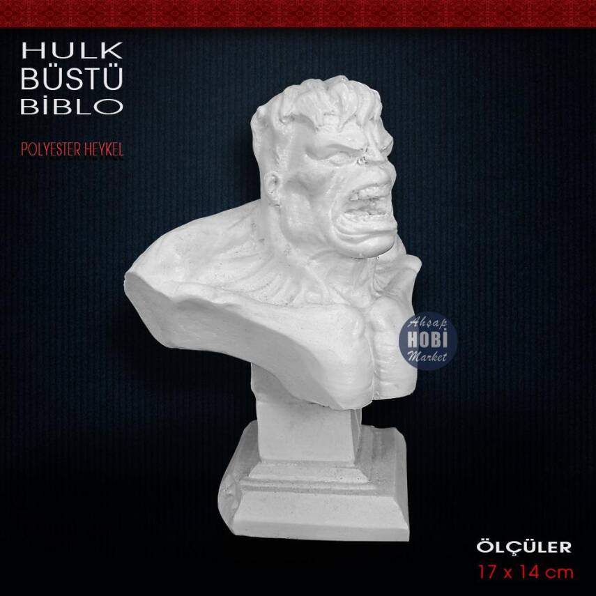 Hulk Büstü Biblo (17x14 cm) Ham Polyester - 2