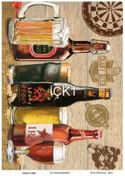 İçki Desenli Pirinç Dekopaj Model : ICK1 - Line Art