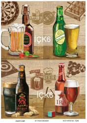 İçki Desenli Pirinç Dekopaj Model : ICK6 - Line Art