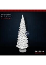 İğne Yapraklı Çam Ağacı Biblo (19x7 cm) Ham Polyester - Tual Hobi Sanat