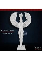 İsis Heykel Biblo Ayakta Model 1 (34x18cm) Ham Polyester - Tual Hobi Sanat