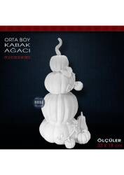 Kabak Ağacı Heykeli Orta Boy (33x18 cm) Ham Polyester - Tual Hobi Sanat