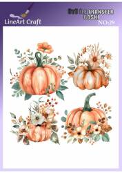 Kabak Desenli Kumaş Transfer Kağıdı LNT-K029 (20x20 cm) - Line Art