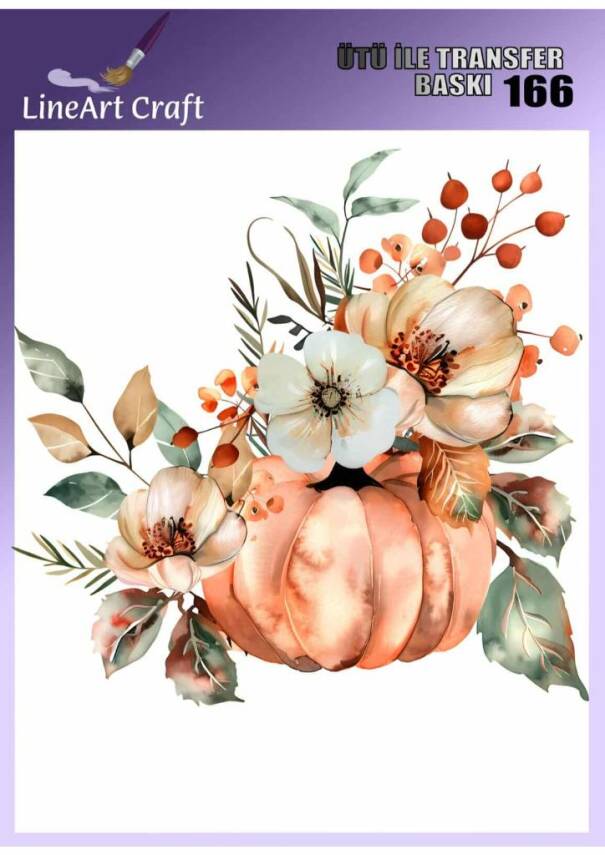 Kabak Desenli Kumaş Transfer Kağıdı LNT-K166 (20x20 cm) - 1