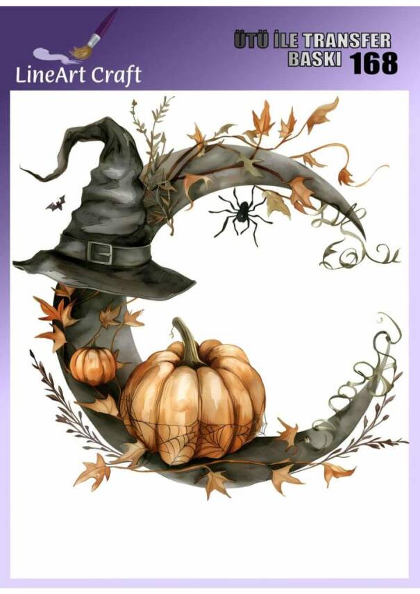 Kabak Desenli Kumaş Transfer Kağıdı LNT-K168 (20x20 cm) - 1