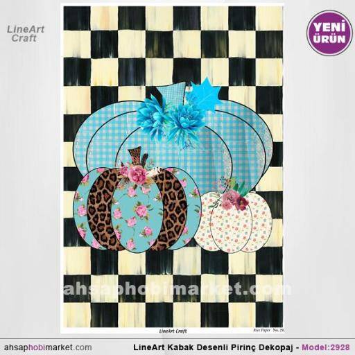 Kabak Desenli Pirinç Dekopaj Model : 2928 - 1