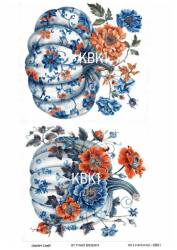 Kabak Desenli Pirinç Dekopaj Model : KBK01 - Line Art